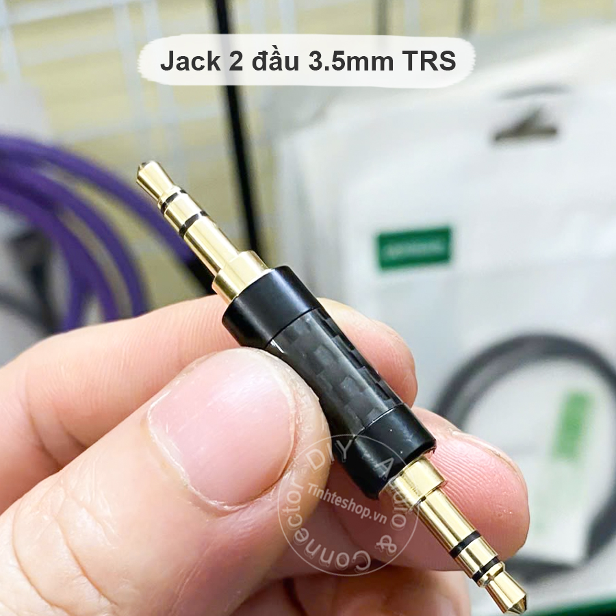 3.5mm stereo 2 male audio connector