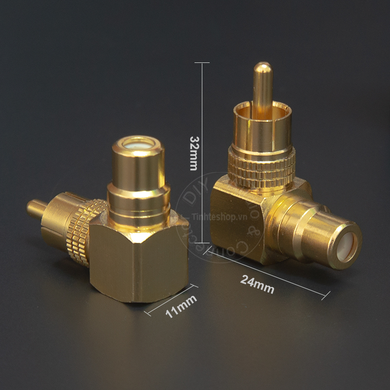 RCA male to RCA female adapter