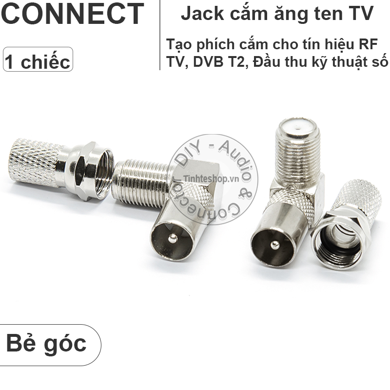 giắc cắm anten tv bẻ góc tinh tế shop