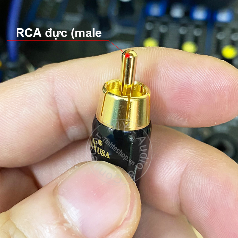 DIY male 3.5mm mono to RCA adapter