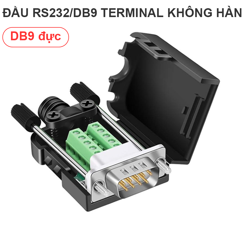 Giắc cắm Com9 bắt vít không cần hàn