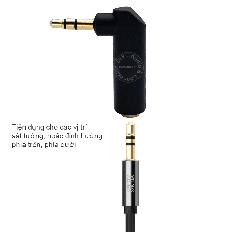 Đầu đổi 3.5mm đực sang cái chữ L