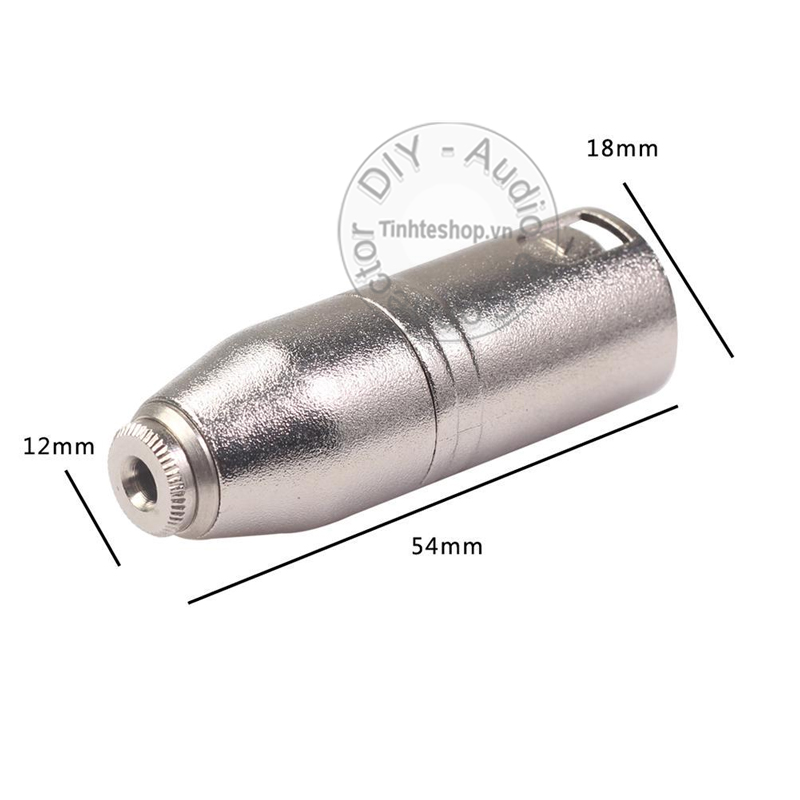 3.5mm female to XLR male balanced jack plug