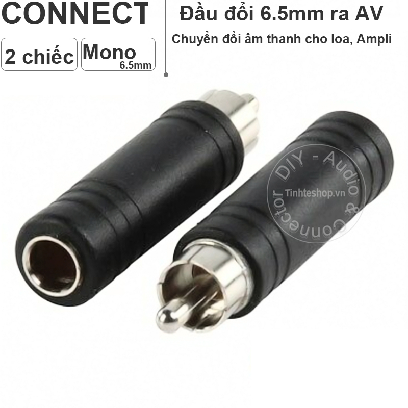 giắc chuyển 6.5mm cái ra av đực