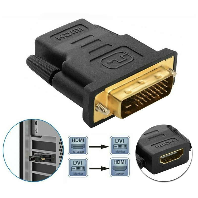 DVI-D 24+1 to HDMI female adapter