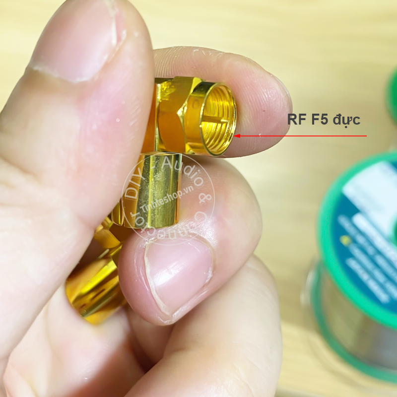 F5 male to 9.5mm TV female adapter