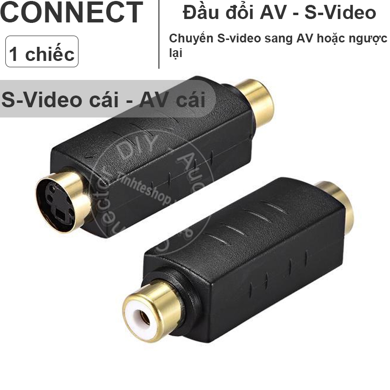 S-Video female to RCA female adapter