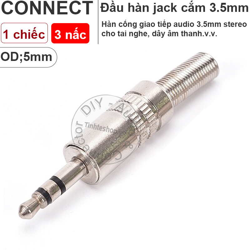 Soldering spring-loaded stereo 3.5mm jack