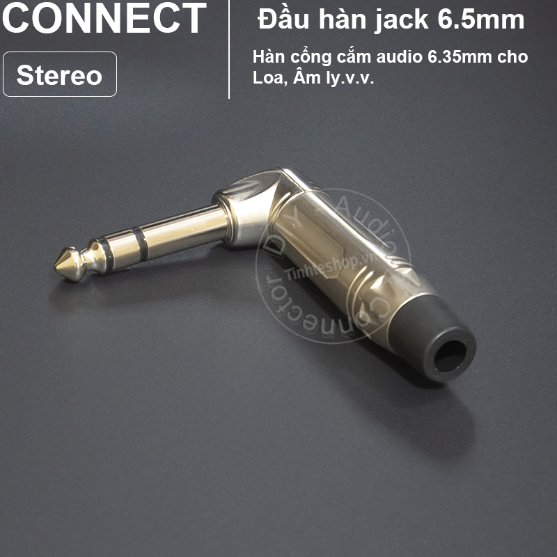 6.35mm stereo jack plug