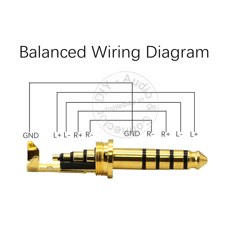 4.4mm solder jack plug