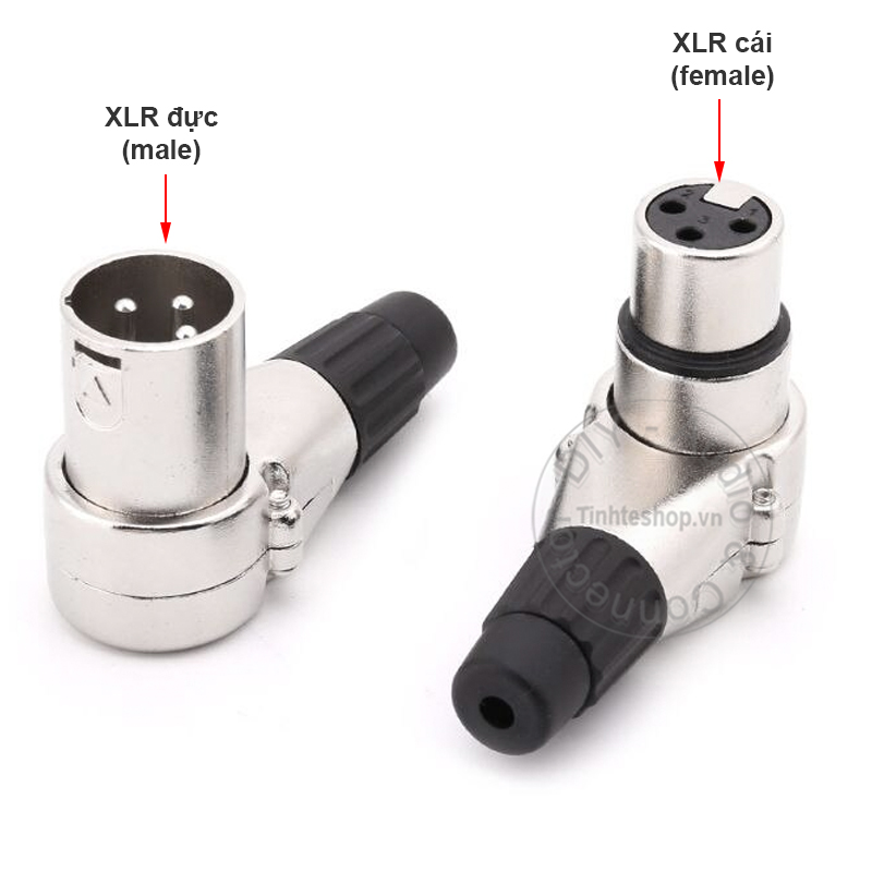 XLR male jack plug