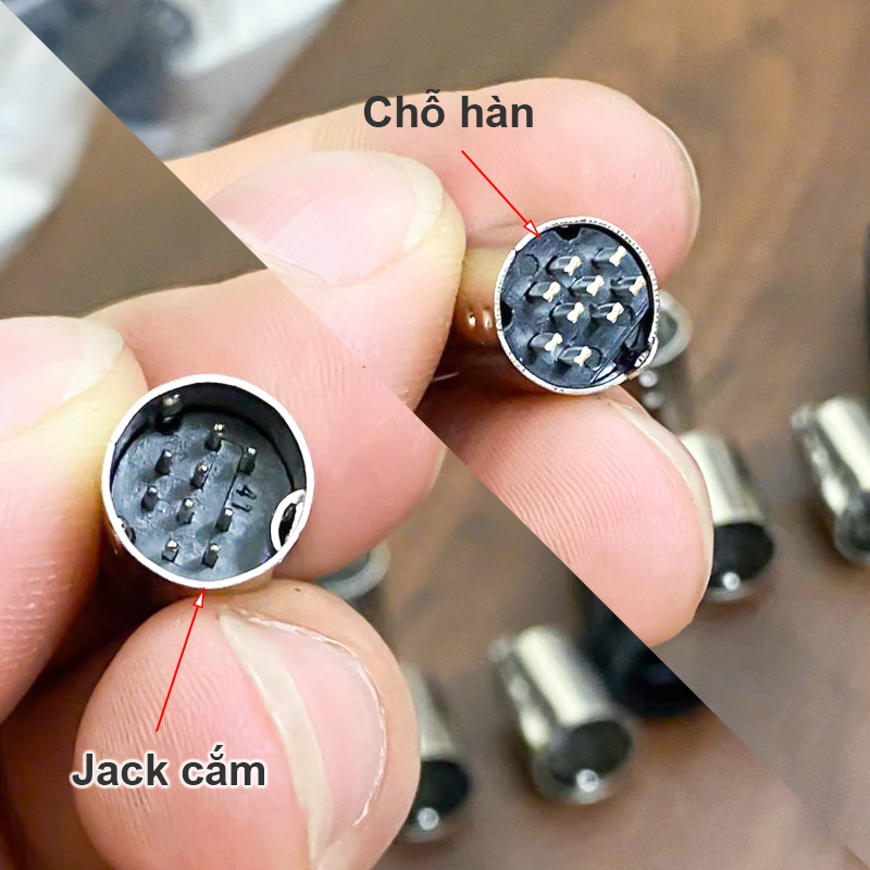 Mini DIN 9-pin Type A soldering plug