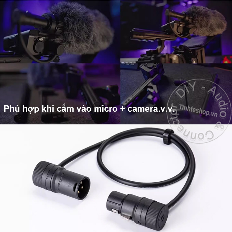 The most compact male and female XLR balanced audio plugs possible