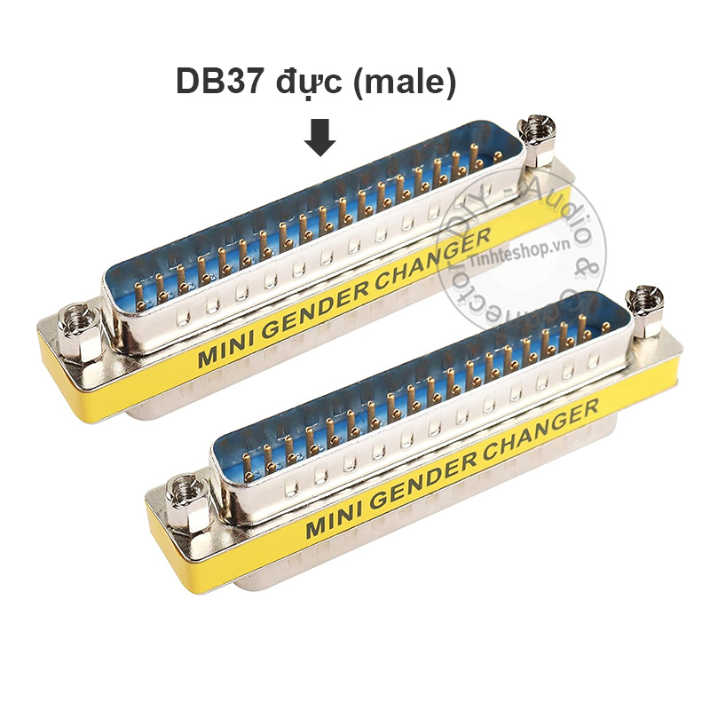 DB37 male to female cable connector