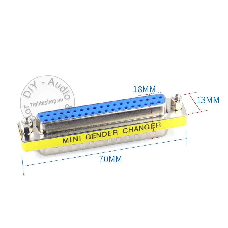 DB37 male to female cable connector