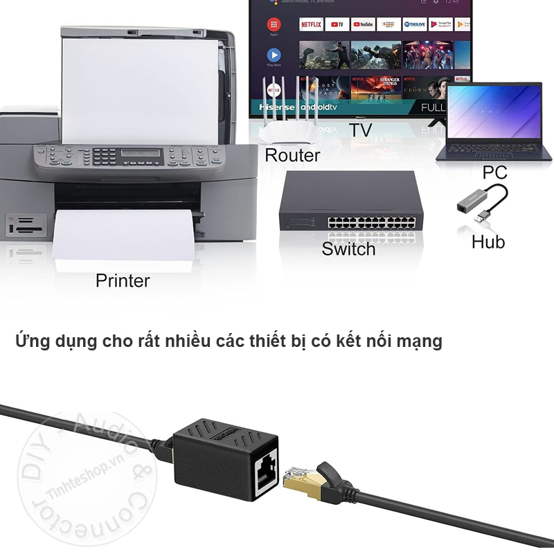 Cat5/6 network cable connector