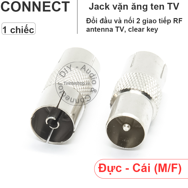 đầu nối cáp ăng ten TV đực sang cái tinhteshop.vn