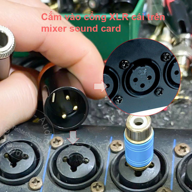 6.5mm female to XLR male cable