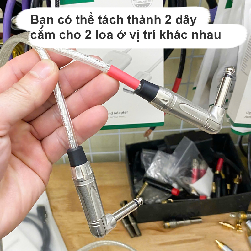 Hình ảnh Cáp 2 đầu 6.5mm mono chữ L