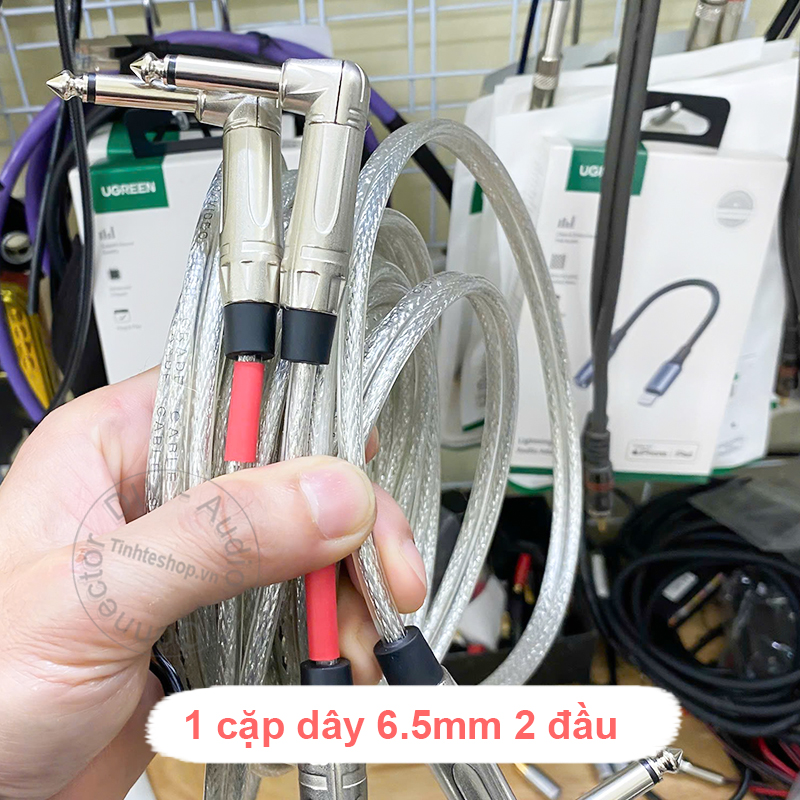 Hình ảnh Cáp 2 đầu 6.5mm mono chữ L