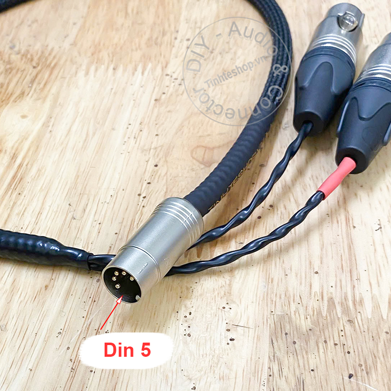 Dây XLR cái sang DIN 5p