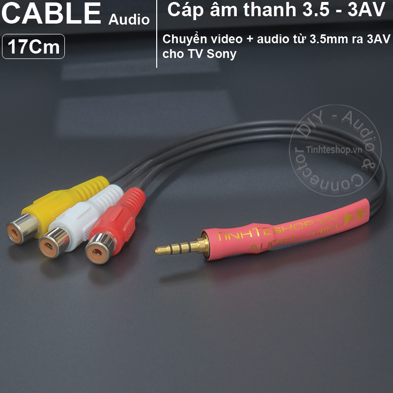 3.5mm to 3RCA cable