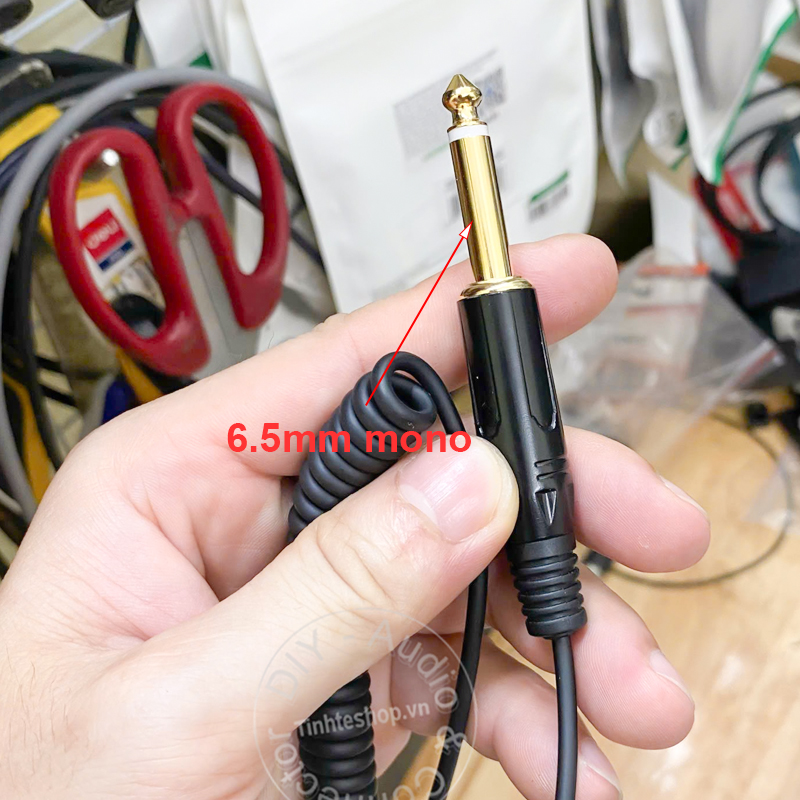 Cáp thu âm microphone 3.5mm sang 6.5mm
