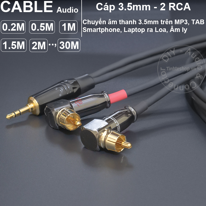 3.5mm to 2 RCA audio cable