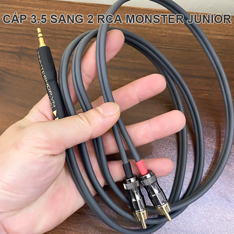 Cáp AUX 3.5mm ra 2 đầu hoa sen Monster Interlink Junior
