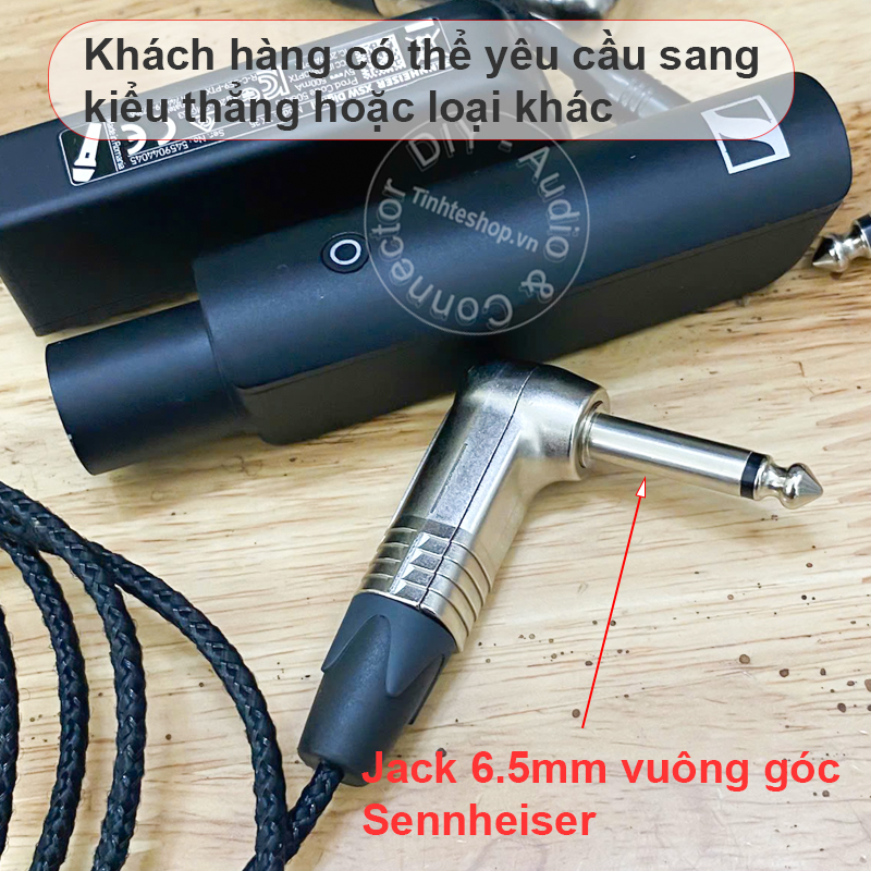 Cáp 6.5mm sang 3.5mm vặn ren cho micro Sennheiser XSW