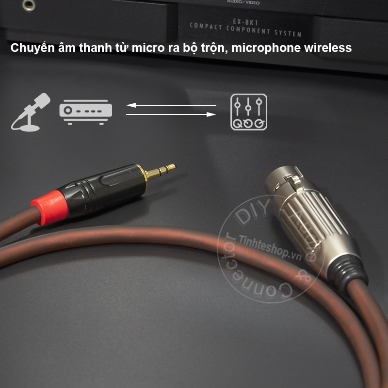 XLR female to 3.5mm