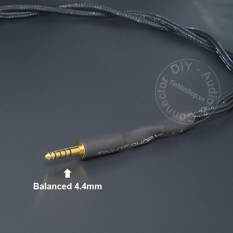 4.4mm to 2 6.35mm TRS balanced audio cable