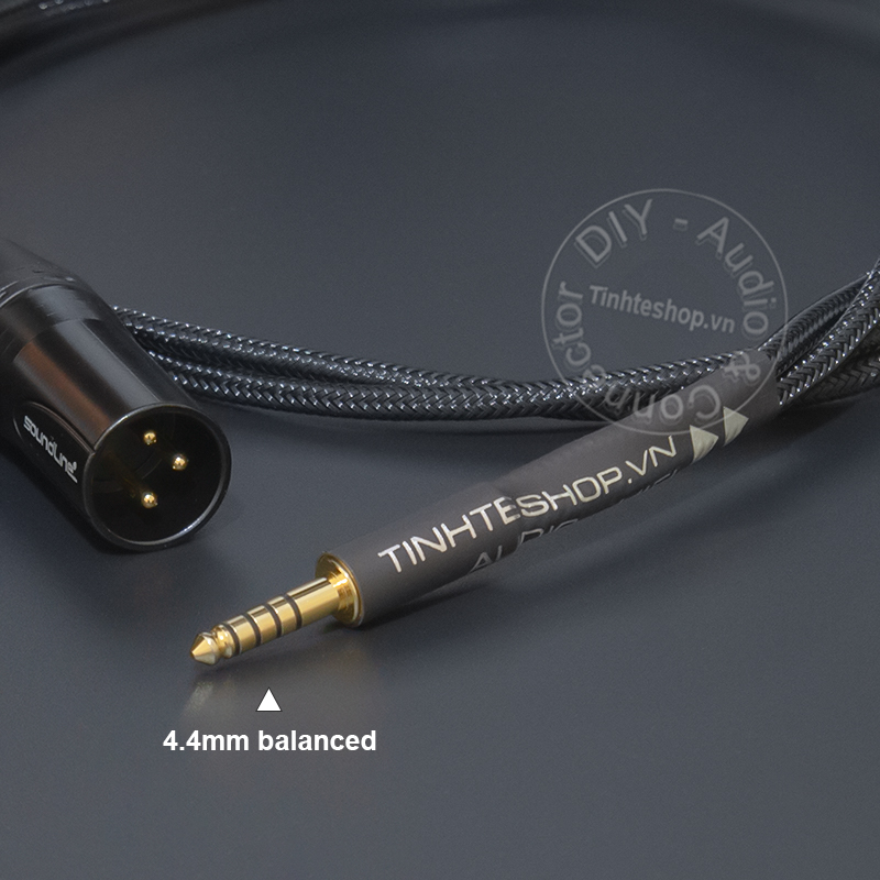 4.4mm out 2 male XLR balanced audio cable DIY