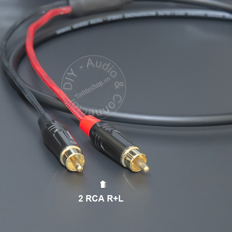 7-pin midi to 2 RCA audio cable