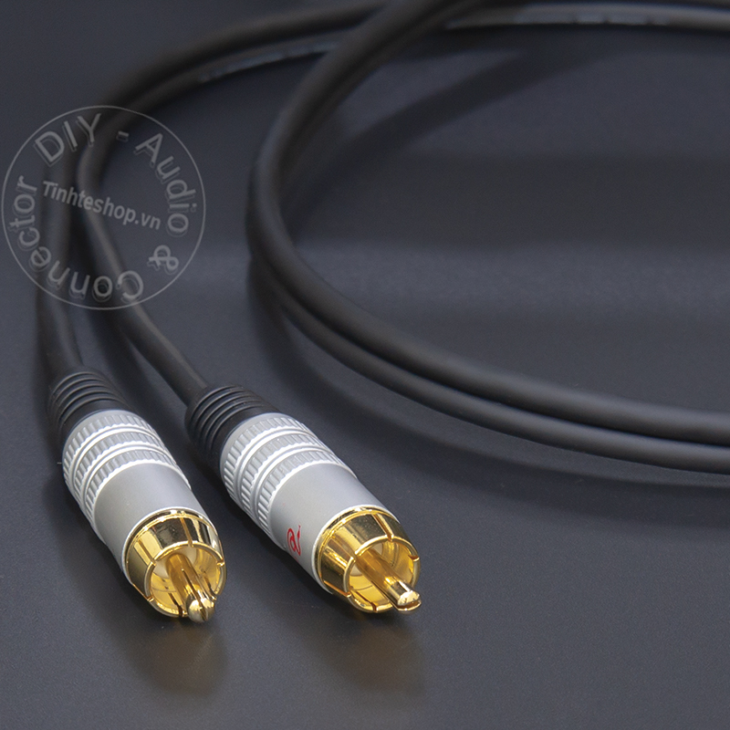 6.5mm female to 2 RCA cable