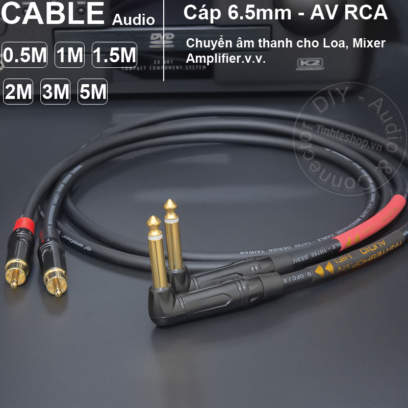 1/4 mono to RCA cable