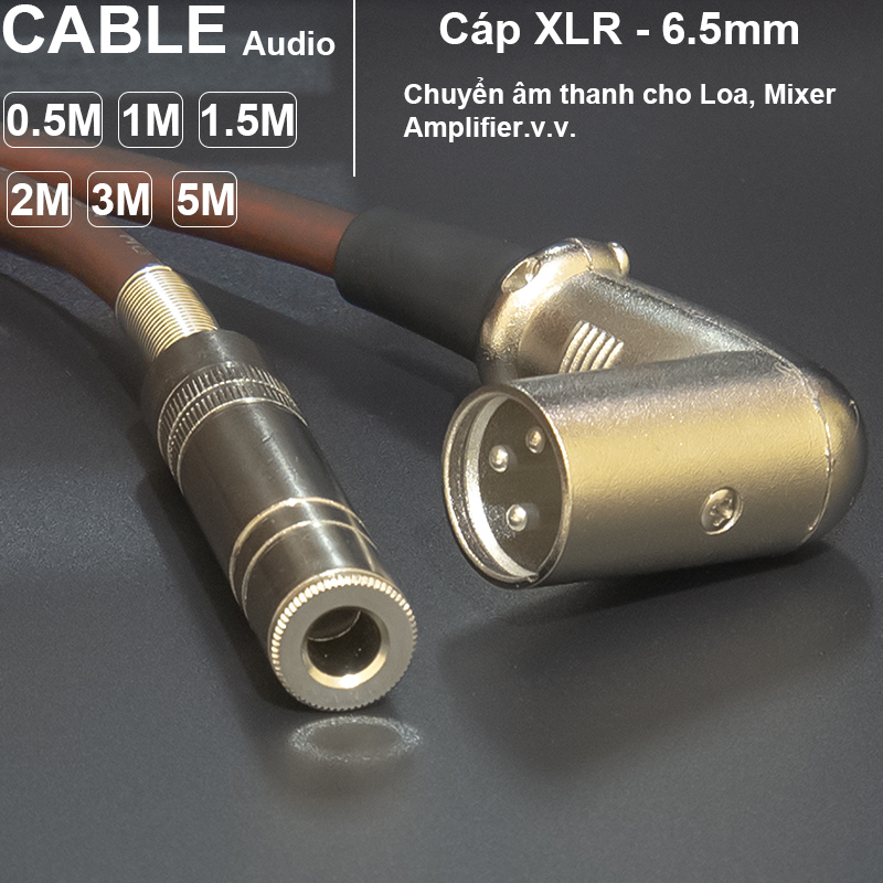 XLR male to 6.5mm female cable