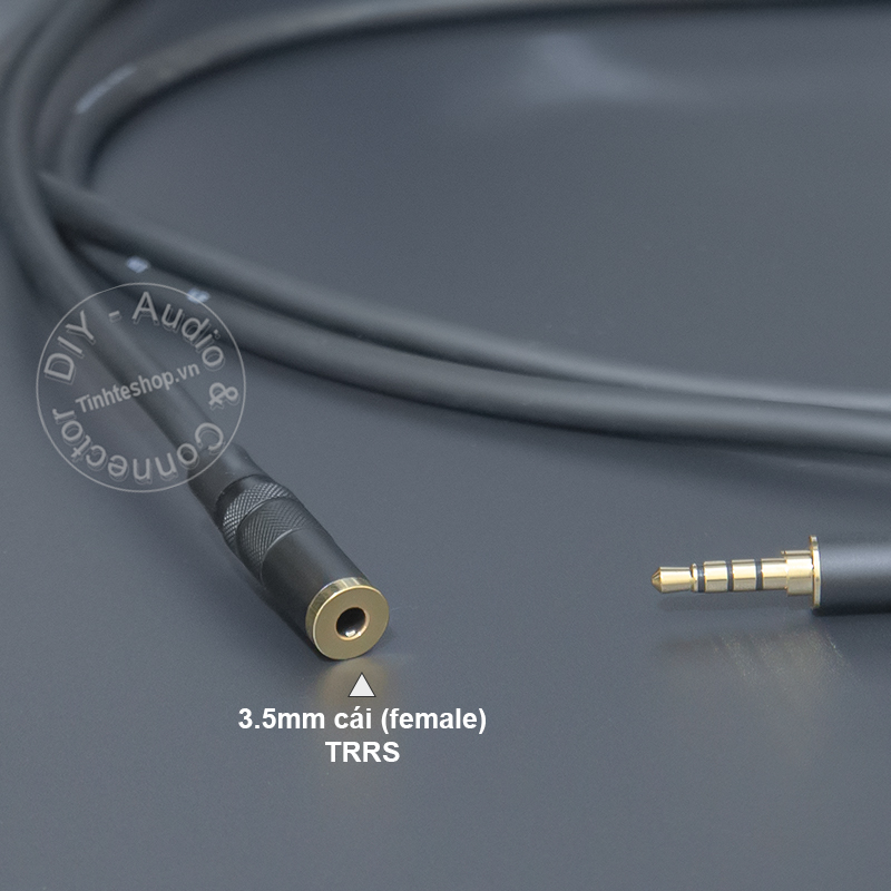 Cáp audio 3.5mm 4 cực nối dài