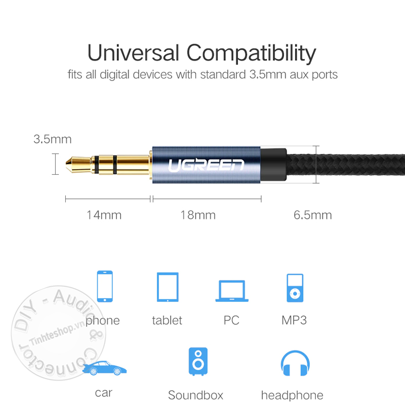 3.5mm AUX cable