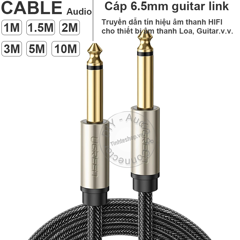 6.35mm mono cable guitar link