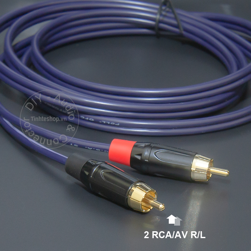 DIY 3.5mm to 2 RCA R-L audio cable