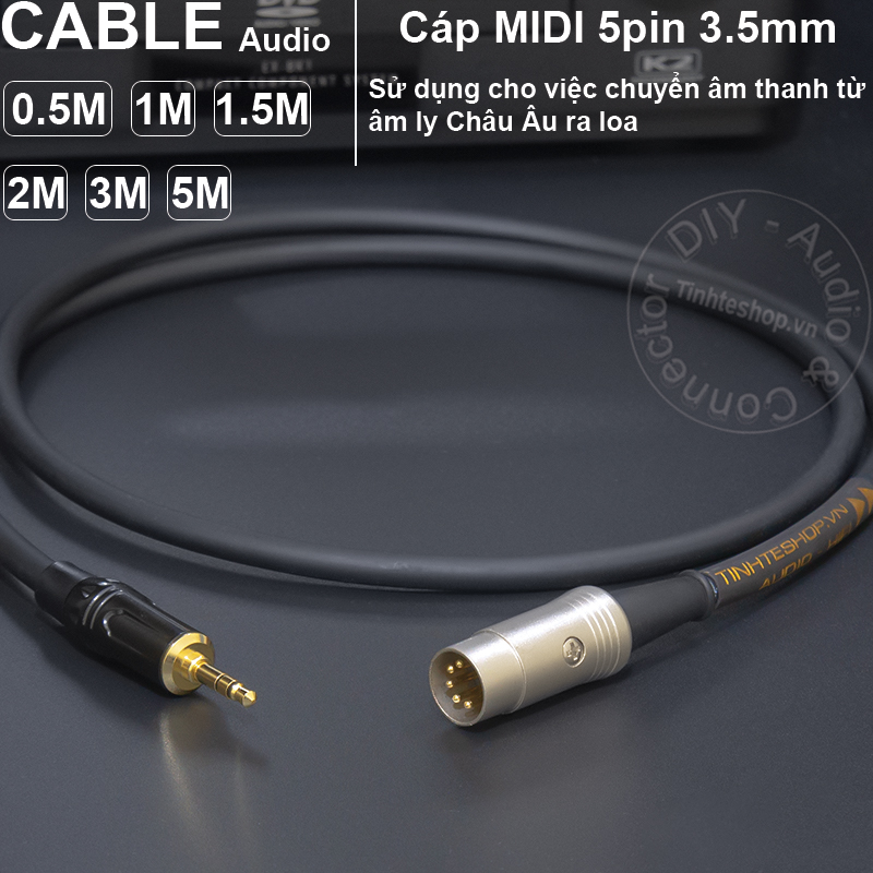 Dây chuyển MIDI 5 pin ra 3.5mm