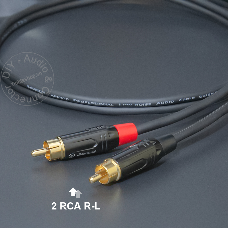RCA to 1/8 audio cable for 2 left and right speakers