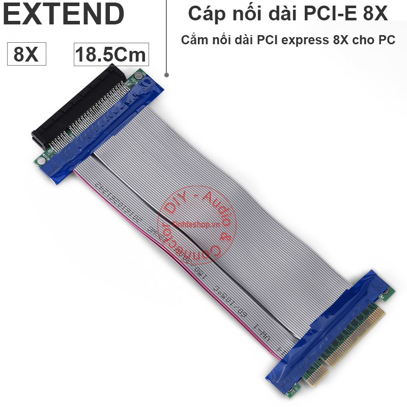 PCI-E 8X male female extend
