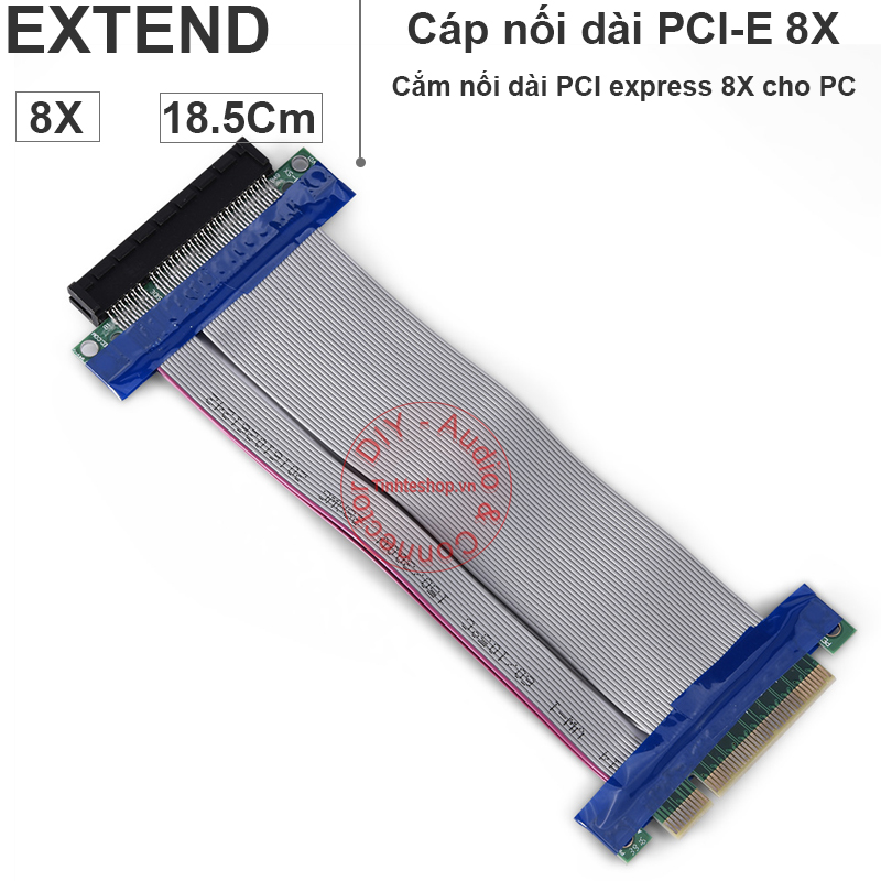 PCI-E 8X male female extend