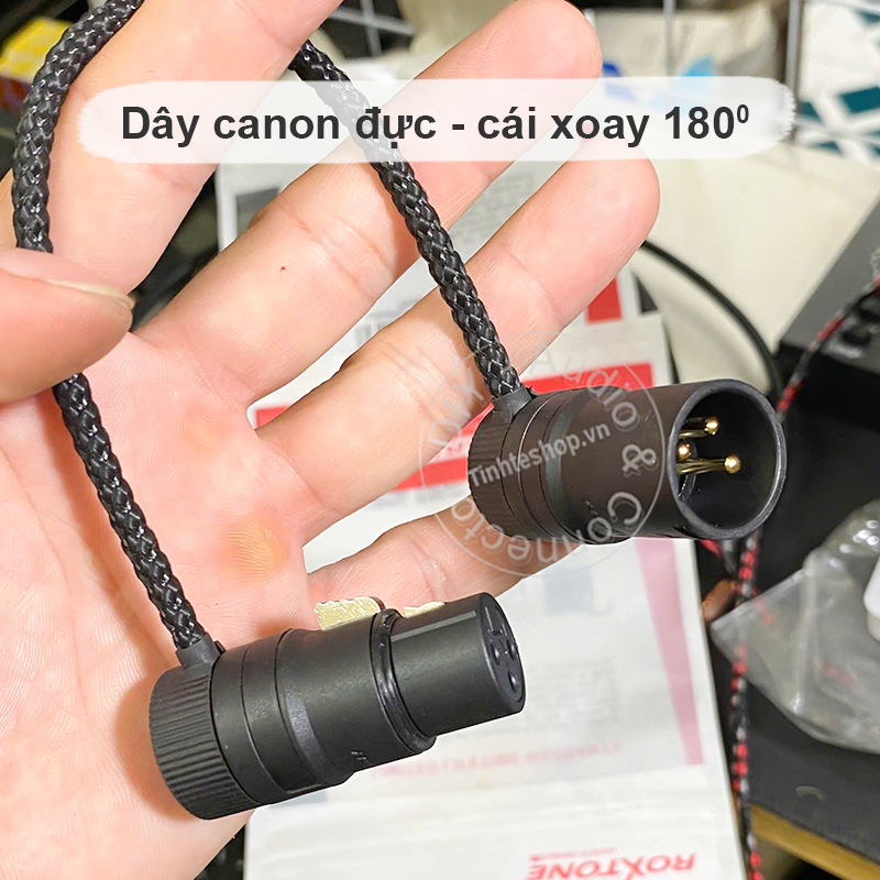 Rotatable Low-Profile XLR 3 Pin Male to Female Ultra-Flexible Cable