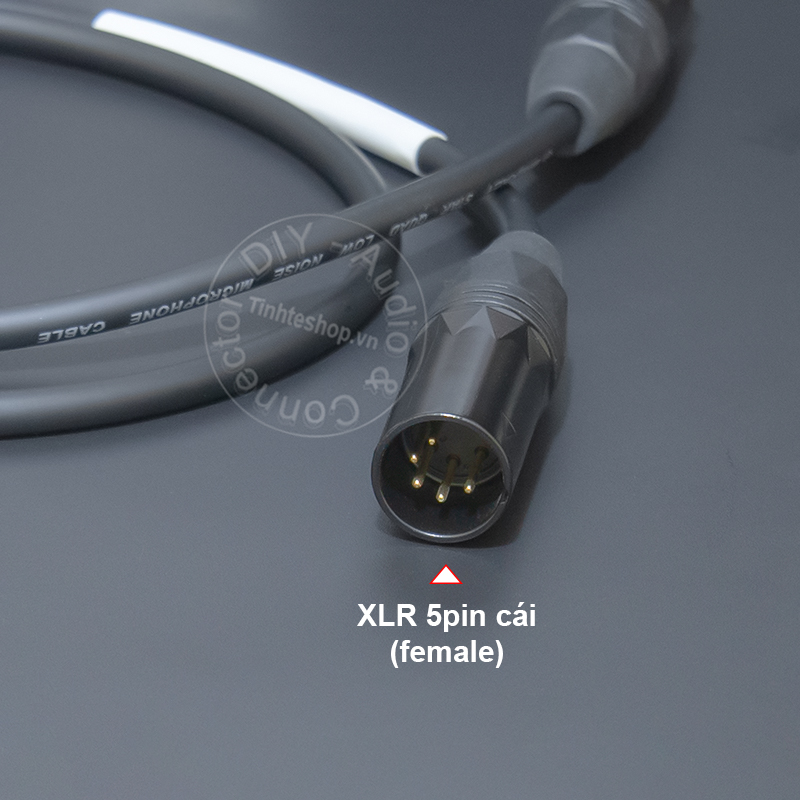 5-pole male to female XLR cable