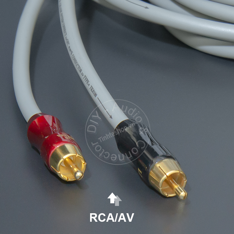 Unbalanced female XLR to RCA audio cable, self-made with silver-plated copper core