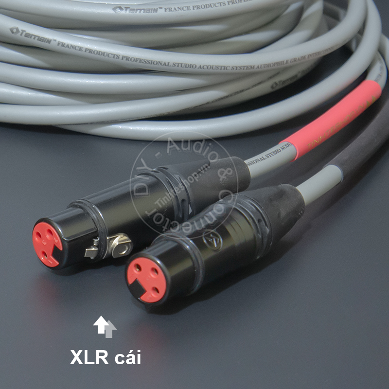 Unbalanced female XLR to RCA audio cable, self-made with silver-plated copper corec