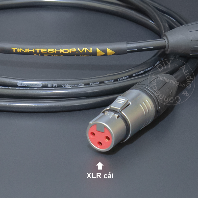 Self-made XLR male - female balanced cable with silver-plated 4N copper core